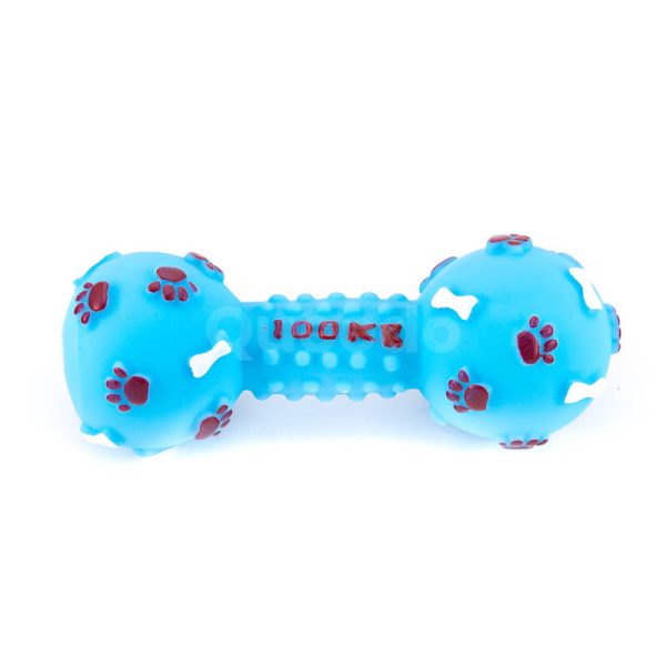 Odolná hračka pre psa kosť pichliače väčšia modrá