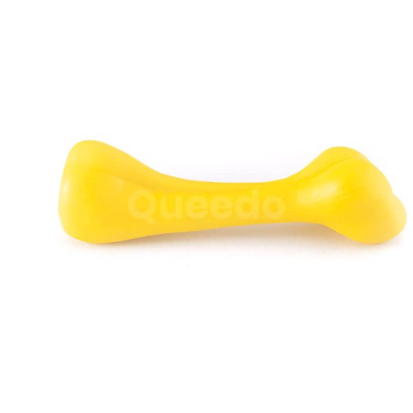 Kvalitná hračka pre psa kosť žltá
