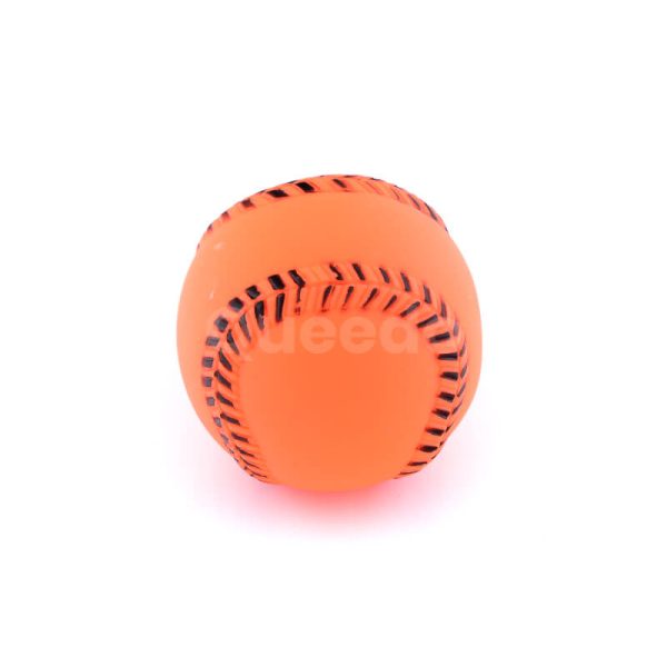 Zábavná hračka pre psa lopta baseball oranžovej farby