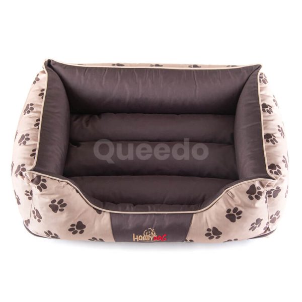 Elegantná posteľ pre psa Prestige labky béžová