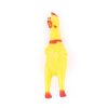Zábavná psia hračka sliepka žltá malá