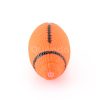 Zábavná a moderná hračka pre psa lopta rugby oranžová
