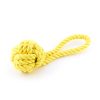 Odolná žltá hračka pre psa lano uzol
