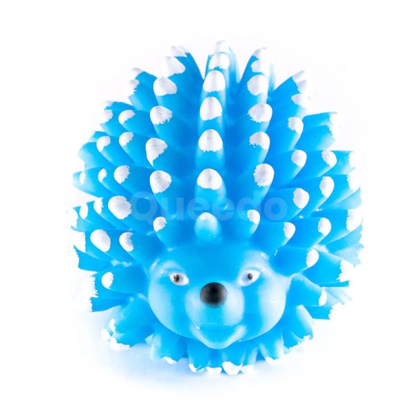Praktická hračka pre psa ježko pichliače modrá
