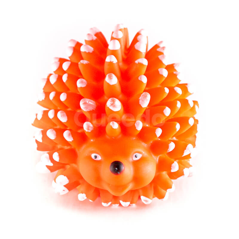 Krásna hračka pre psa ježko pichliače oranžová