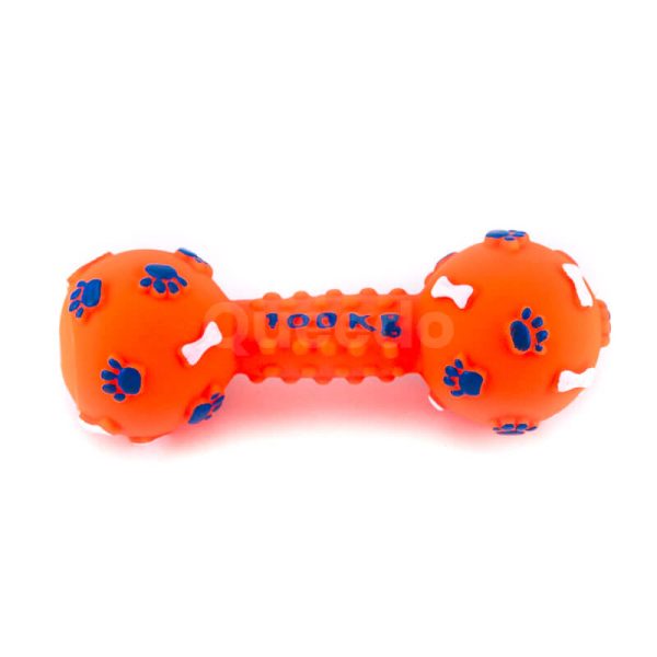 Kvalitná hračka pre psa kosť pichliače väčšie oranžový