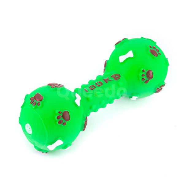 Zábavné psie hračky kosť pichliače väčšie zelené