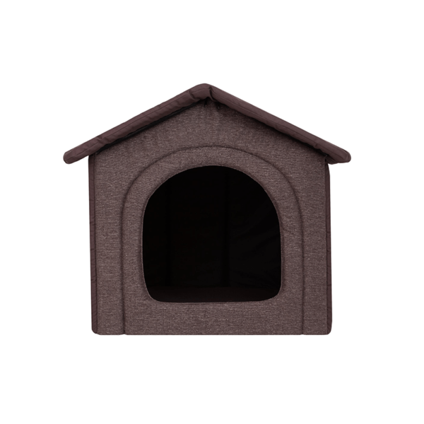 Látkový domček pre psa hnedý Inari 1