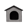 Látkový domček pre psa sivo-čierny Inari 1
