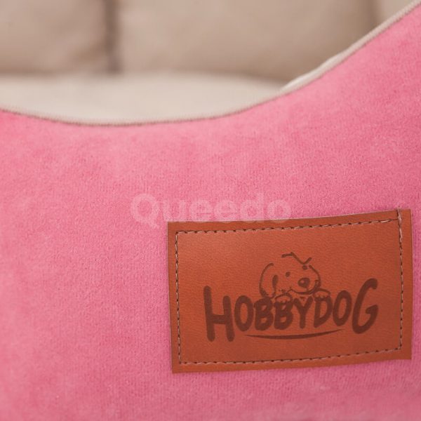 Pelech pre psa New York Premium ružovo béžový detail Queedo