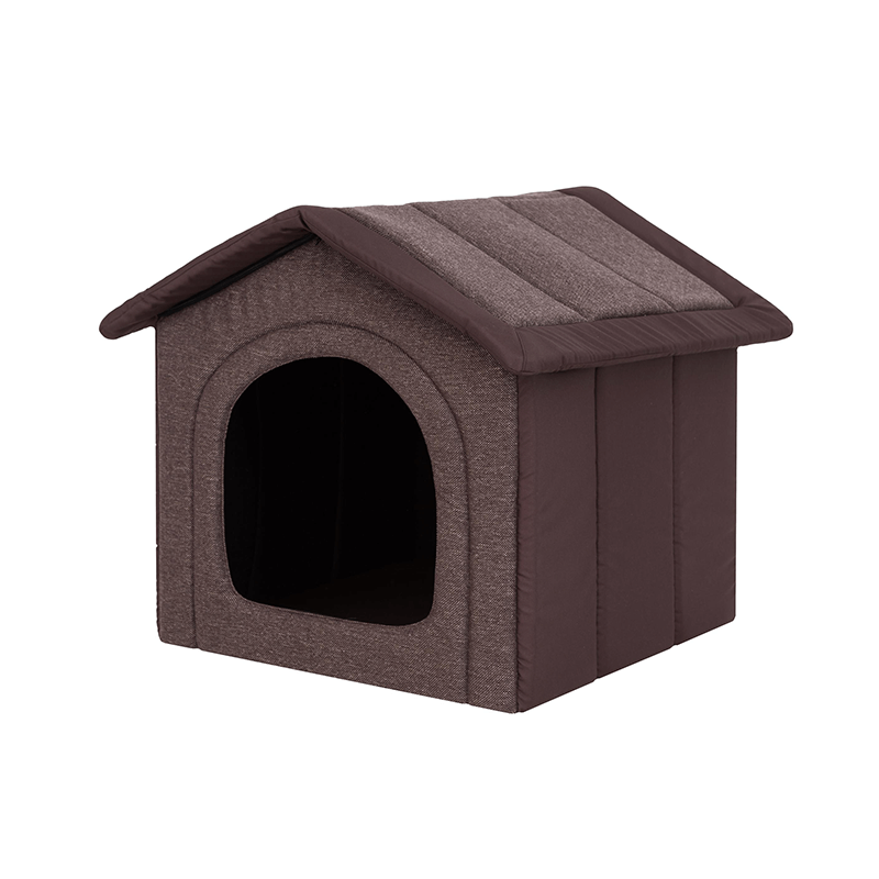 Textilný domček pre psa hnedý Inari