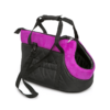 Cestovná taška pre mačku čierno-ružová 1