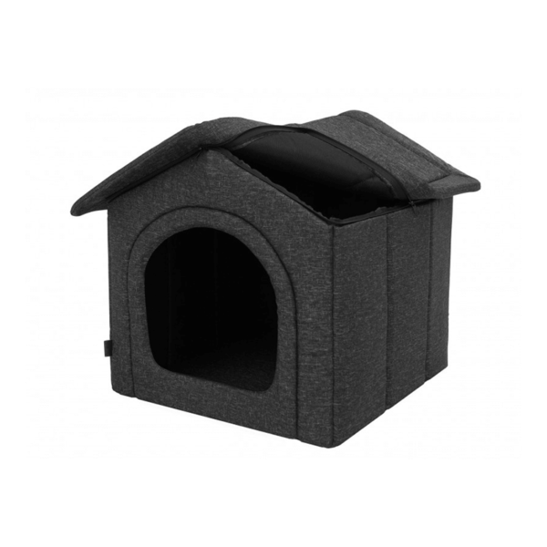 Látkový domček pre psa Ekolen čierny 1