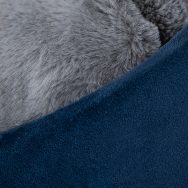 Textilný domček pre mačku 2v1 Elegant tmavomodrý detail 1