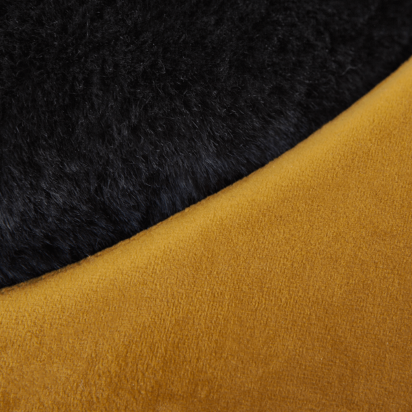 Textilný domček pre mačku 2v1 Elegant žltý detail 1