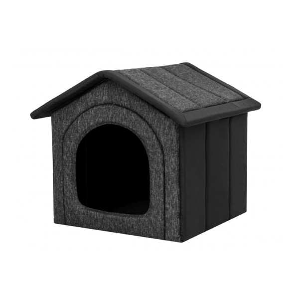 Textilný domček pre mačku Ekolen Cordura čierny 1