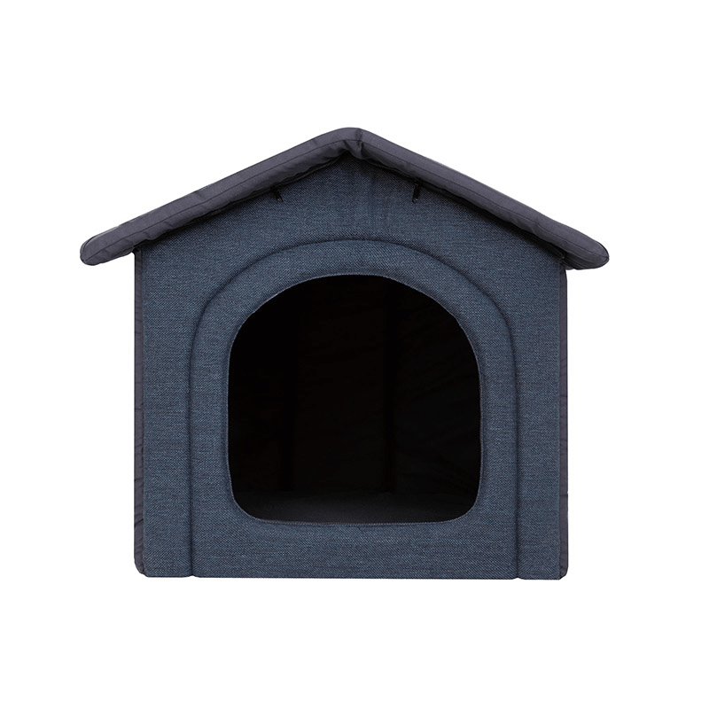 Textilný domček pre psa Inari modro sivý 1